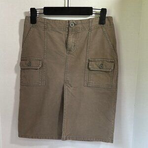 olive green cargo skirt size 2